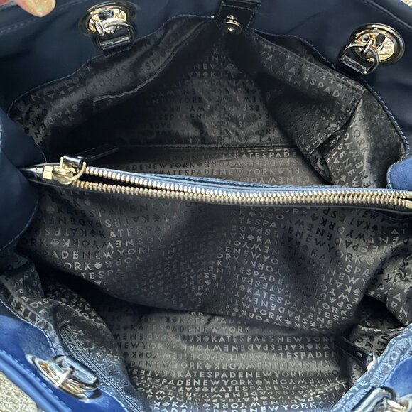 Kate Spade Colorblock Nylon Purse with Patent Leather Trim - EUC - Picture 8 of 9